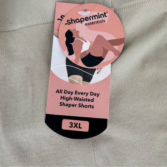 Shapermint Essentials All Day Every Day High-Waisted Shaper Shorts 3X - Picture 2 of 3
